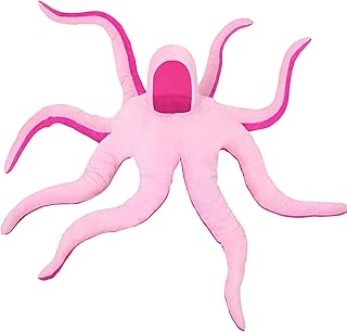 Baby Octopus Costume Giant Octopus Costume Wearable Octopus Stuffed Animal Cute Octopus Plush Baby Halloween Costumes for Toddlers Kids Boys Girls Birthday Halloween Cosplay Party Gift, Pink