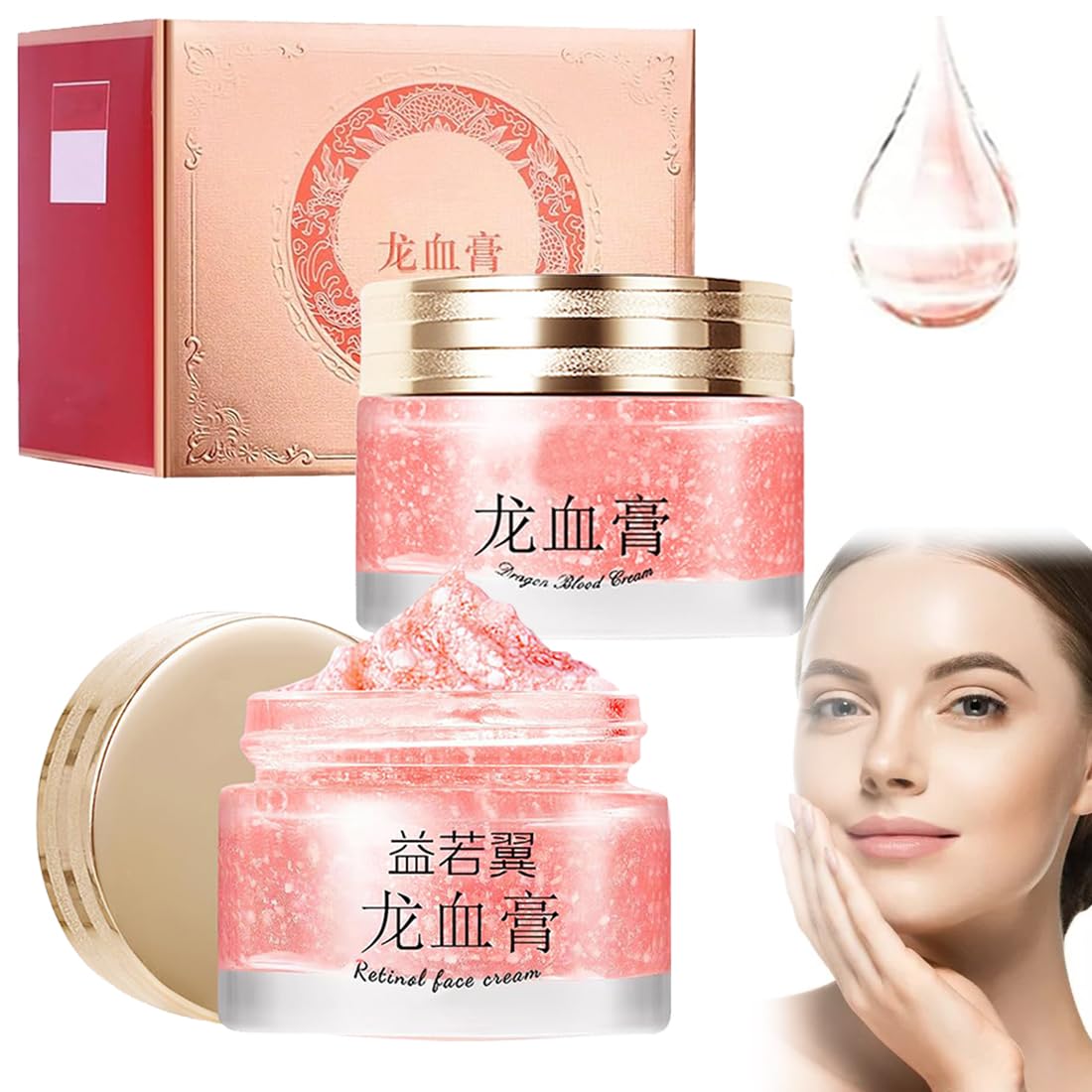 2 sztuki Cream Dragon S Blood, Dragon's Blood Easy Cream, krem wybielający smocze krwi, smoczy krem do twarzy, smoczy krem dla dziewczynek – pielęgnacja nawilżająca i młodzieńczy blask