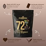 Parmida 72% Cocoa Mini Dark Chocolate Bars - Individually Wrapped Premium Dark Chocolate - Vegan, Dairy-Free with Rich Authentic Flavor - Ideal for Gifting, Snacking & Parties | 2 Pack