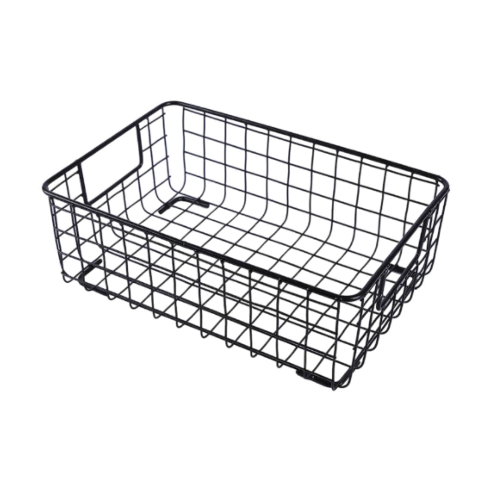 CALANDIS Wire Storage Basket Farmhouse Sturdy Compact Retro for Pantry Office Kitchen S | Storage Bins & Baskets | Home Organization | Household Supplies & Cleaning-picture-17