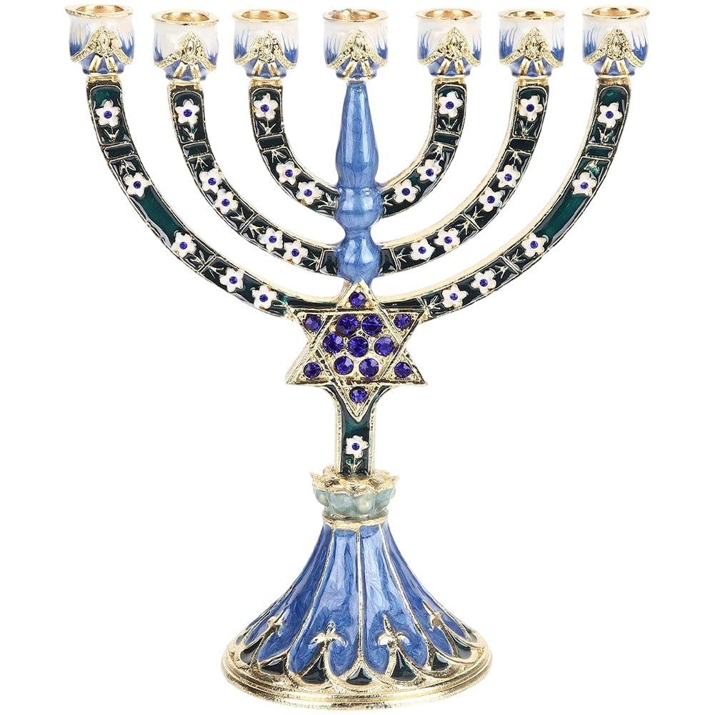 Chandelier messianique de Hanoucca à 7 branches, cadeau traditionnel pour Shabbat et fêtes