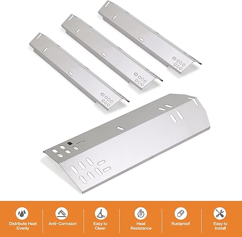 Miniatura 10 de BTCDR Kit de piezas de repuesto para parrilla Dyna glo DGH485CRP, DGH485CRP-D 4 quemadores, parrilla de gas DGH474CRP 5 quemadores, placas de calor