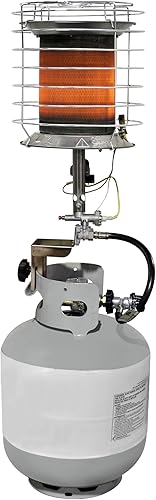Dyna Glo, 40000-BTU Calentador portátil de tanque -LP, tipo de combustible, propano, máx. salida de calor 40000 Btu/hora, modelo # TT40000M