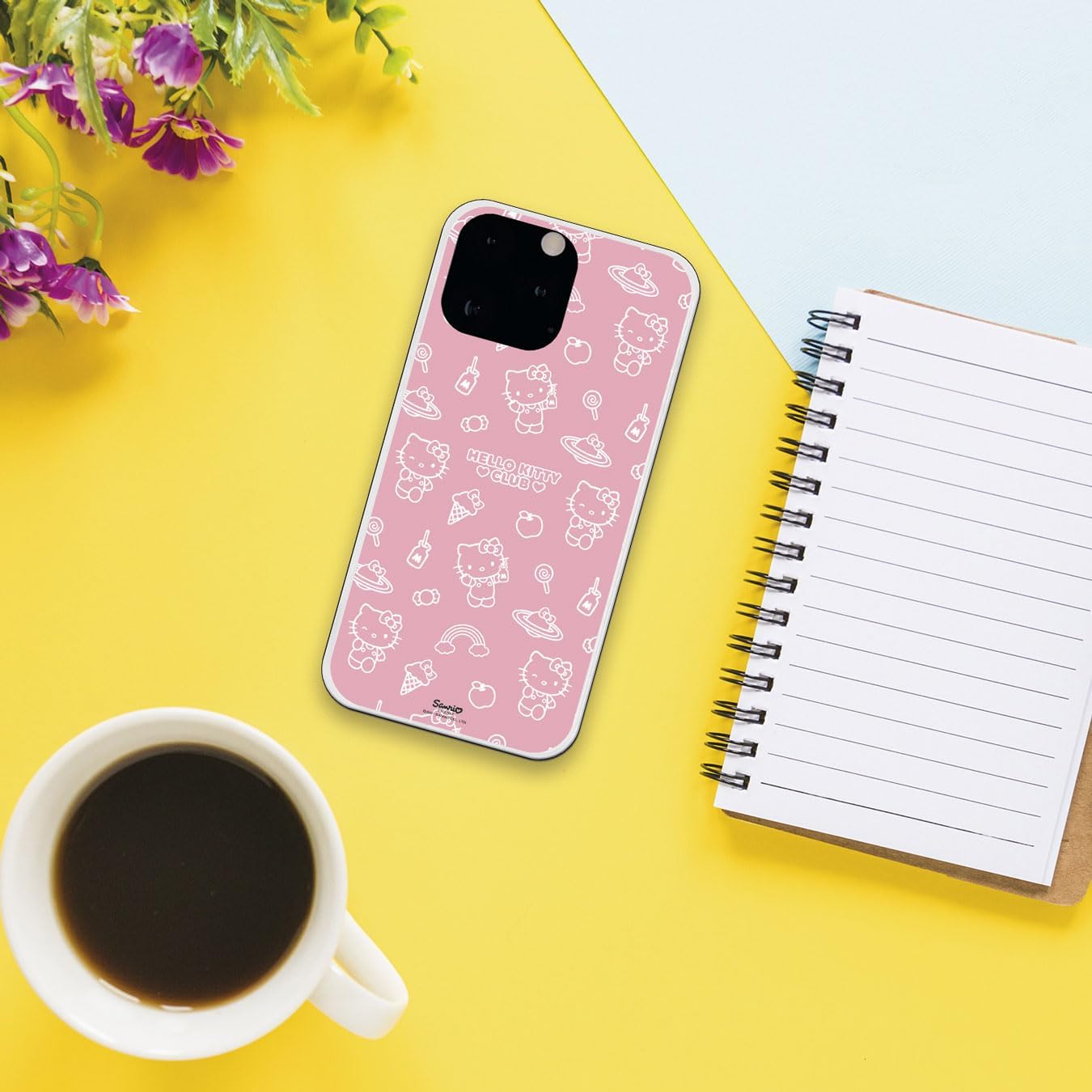 iPhone 13 Pro MAX Case - Hello Kitty Pattern on Pink