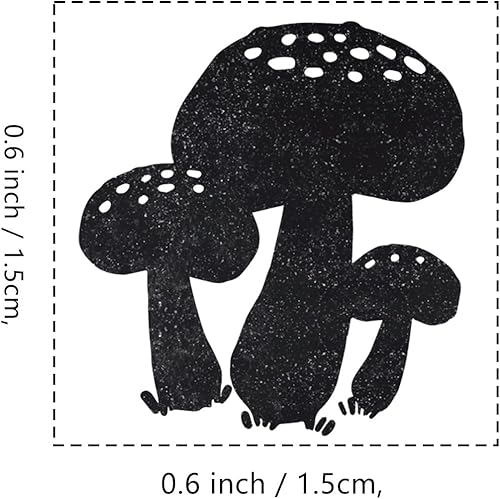 Miniatura 2 de Sello de goma de hongos, mini sello pequeño de 35 pulgadas para álbumes de recortes, planificador de tarjetas