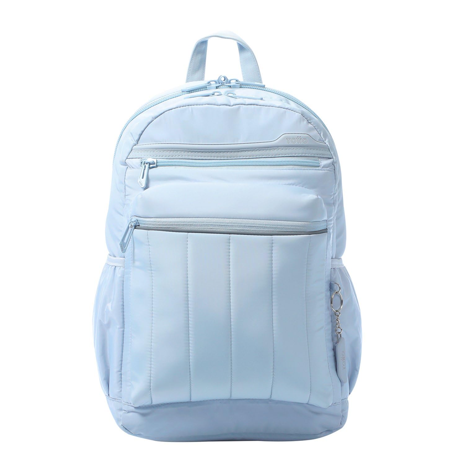 TOTTO - Mochila para Ordenador Portátil de 14 Pulgadas, Modelo Plaine, Bolsillo Secreto, 4 Compartimentos, 2 Bolsillos para Botella, Correa para Colgar en Maleta, Espaldar Ergonómico, Color Micro Chip