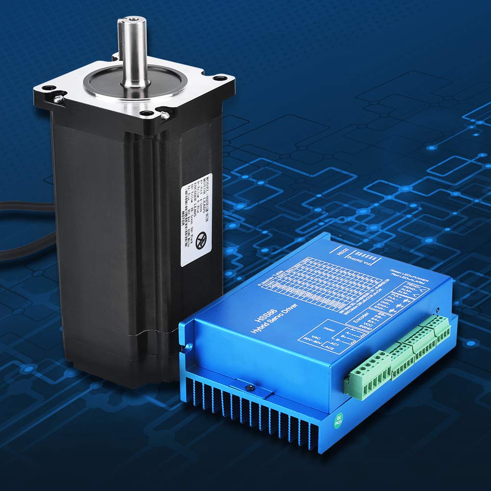 12N.M 0~3000 RPM Servo driver ibrido HSS86 + NEMA34 Servo motore passo-passo ad alta velocità a ciclo chiuso Servo motore 250 W
