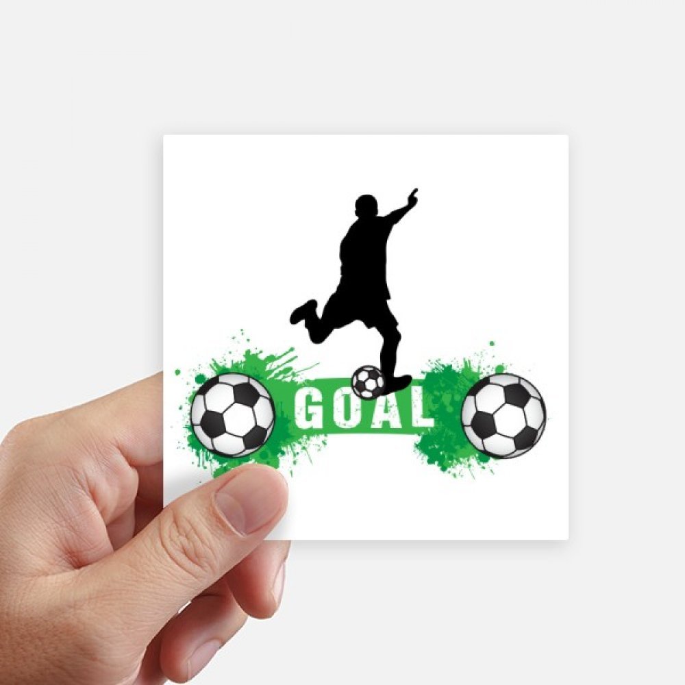 Sticker football texte sport 10 cm pour customiser pc portable et valise