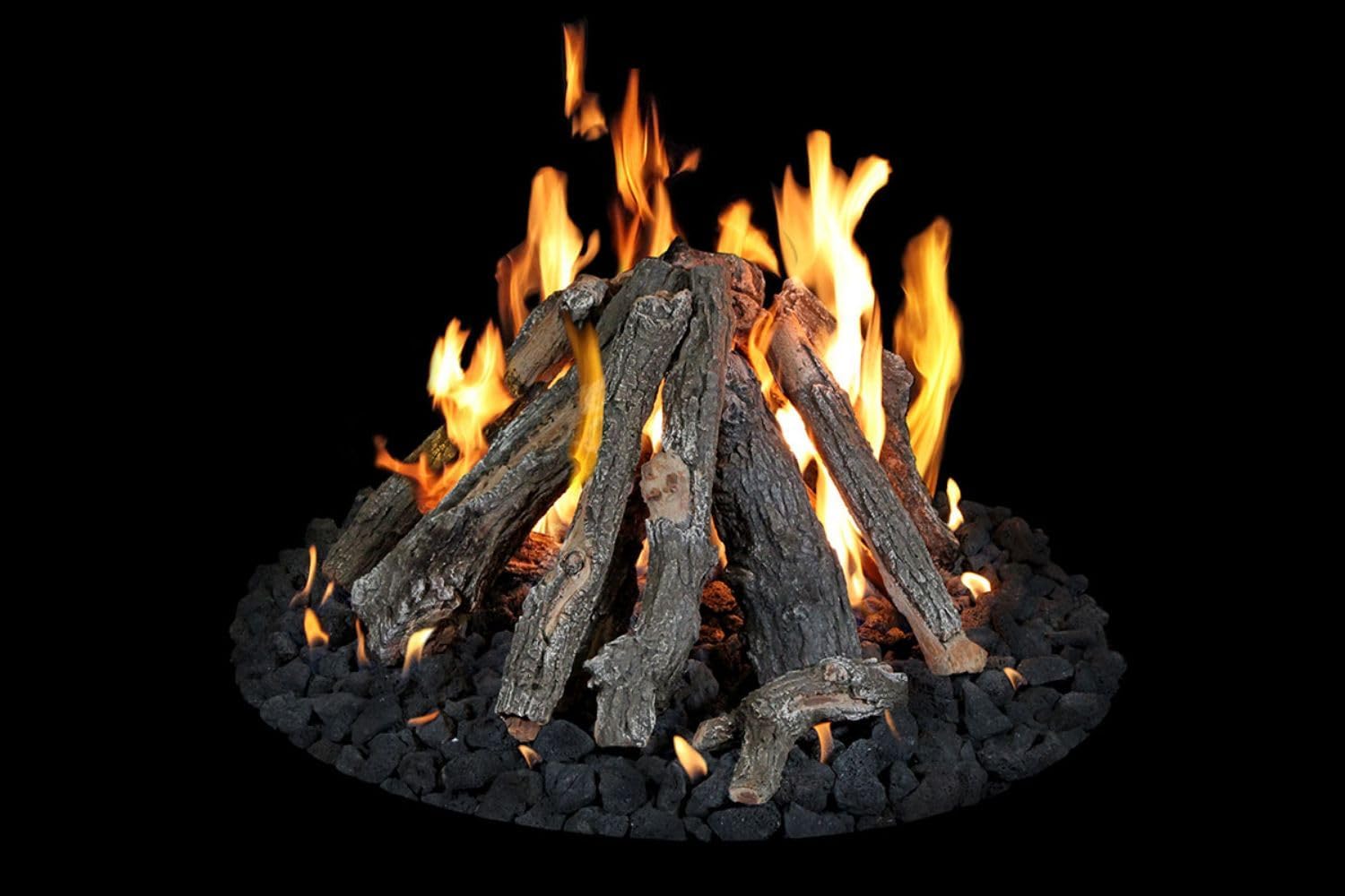 Grand Canyon 30" / 36" Arizona Weathered Oak Outdoor Fire Pit Logs 16 PC Set