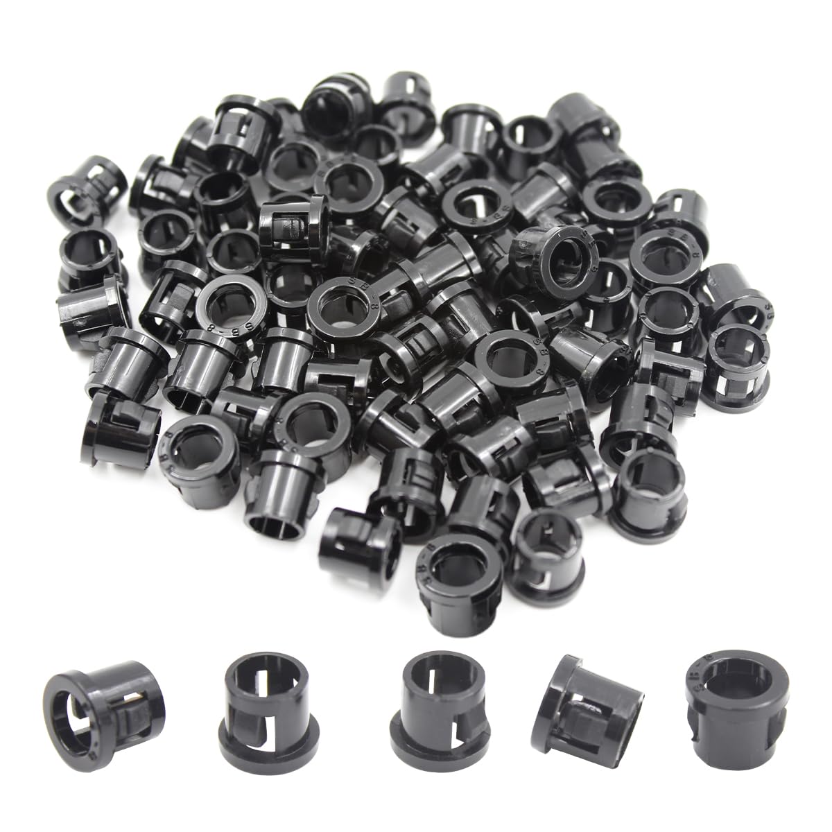 EASYEAH Black Snap-in Grommets - Cable Protection -20