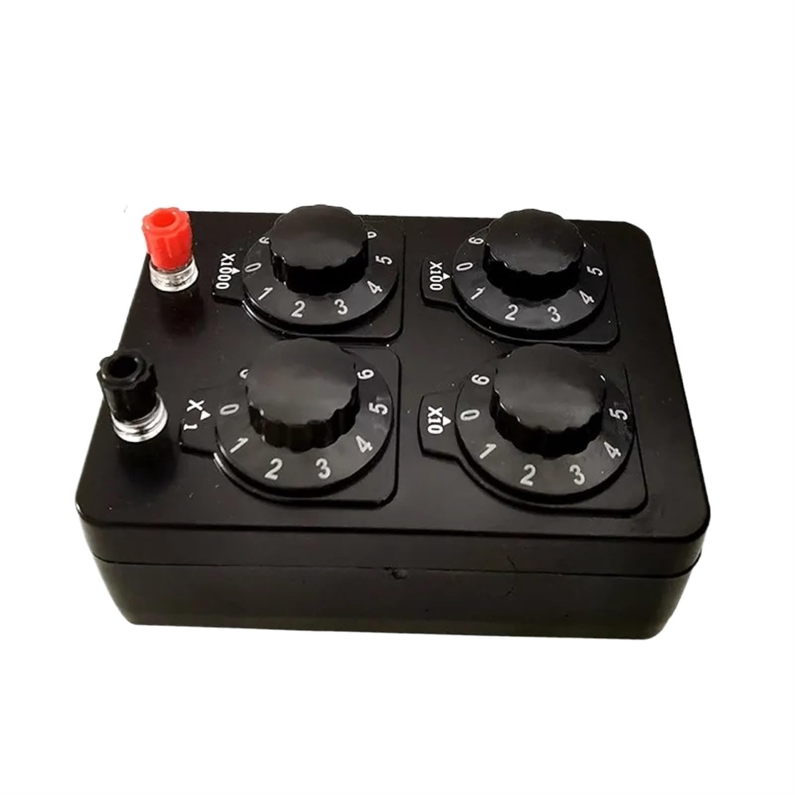 Regelwiderstände 1 Stücke 0-9999 Ohm Einfache Widerstandsbox Präzision Variable Jahrzehnt Widerstand Lehrinstrument
