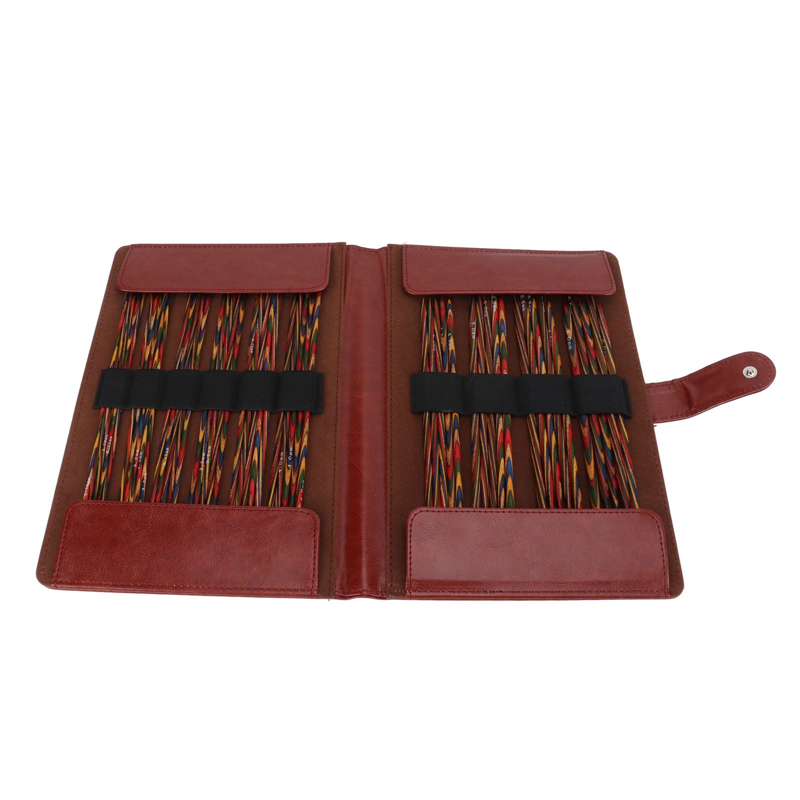 Double Pointed Knitting Needles Wooden Set for Handwork Knitting Projects Portable Hand Knitting Tool