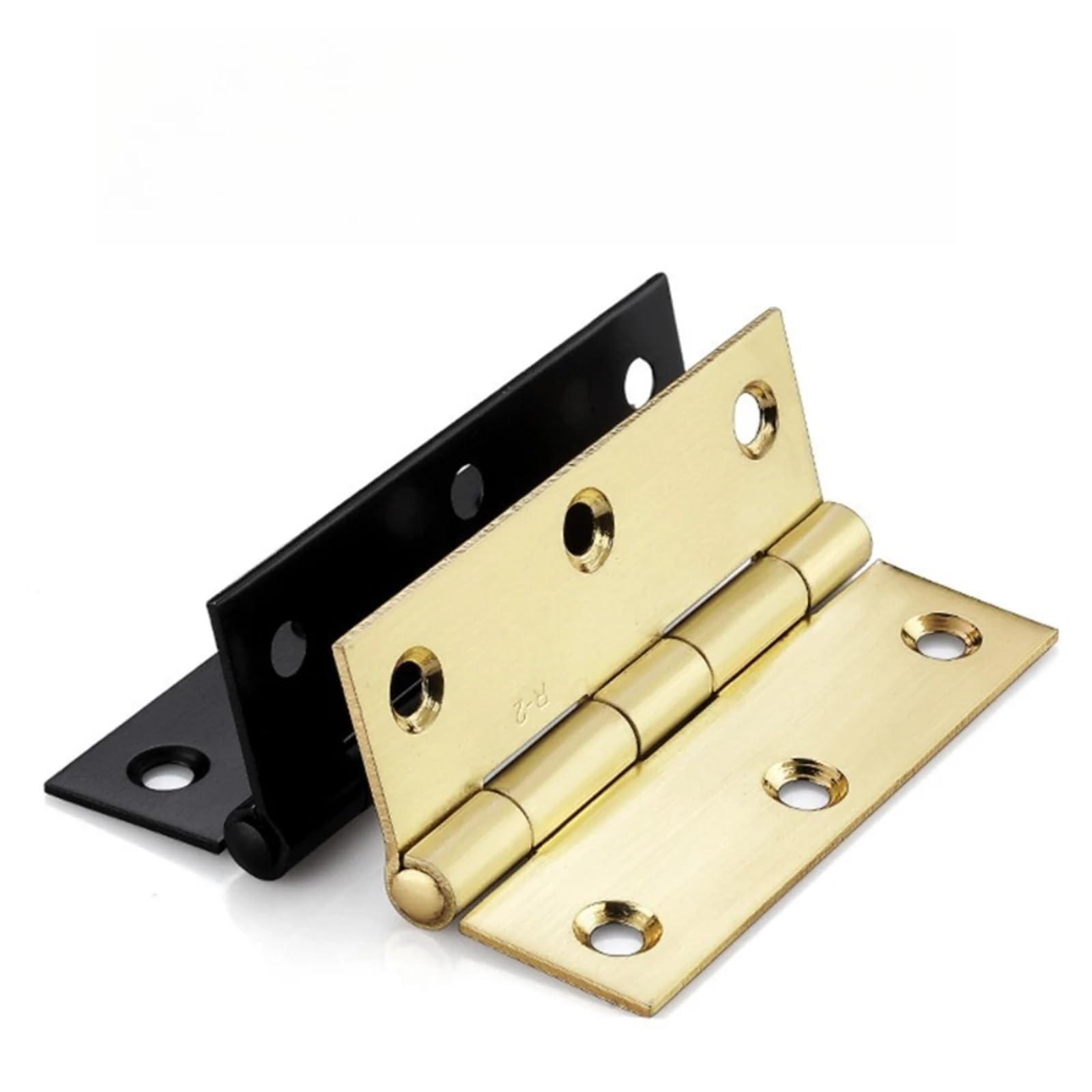 Bisagras de plataforma de acero inoxidable de 1 a 4 pulgadas, bisagra pequeña, 2 piezas(Black,2 inch)
