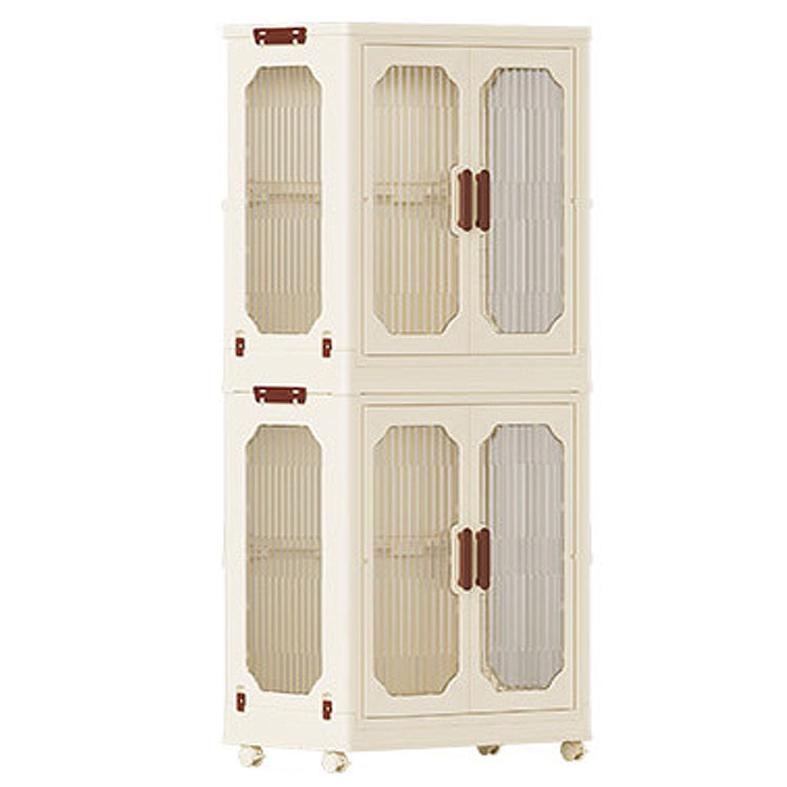 Organisateur de garde-robe pliable pour aménager un dressing dans un petit studio