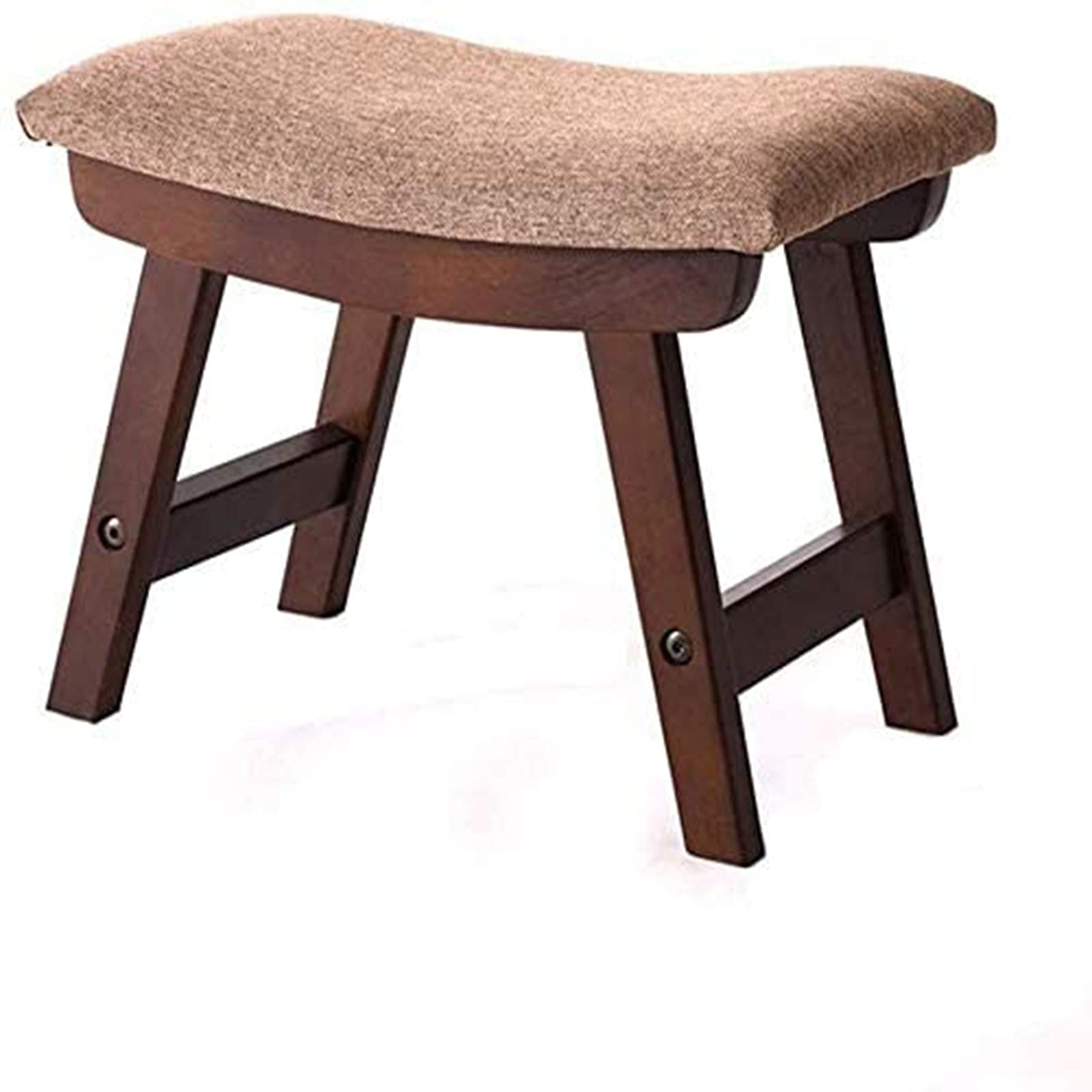 Siège en tissu de lin raffiné et finitions en bois