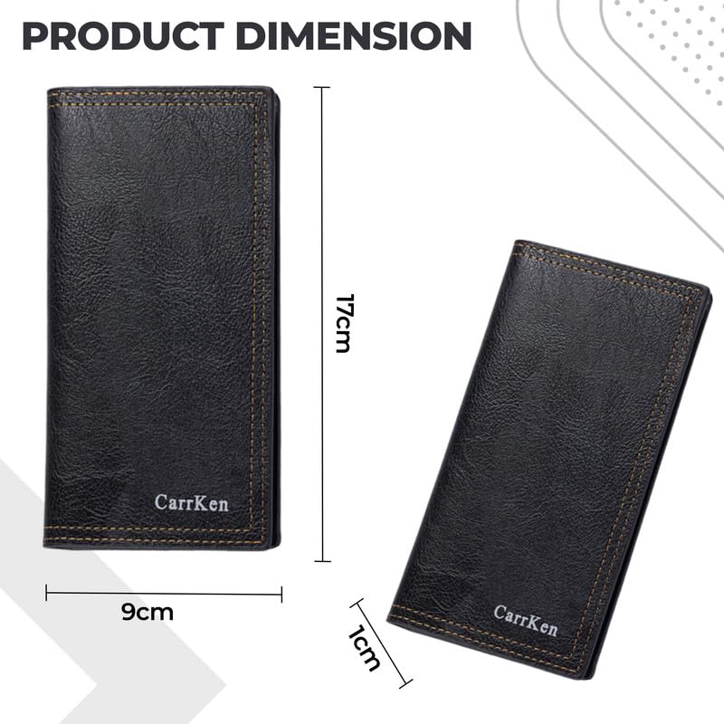 Image of Kraptick Bi-Fold Wallet Organizer, Card Holder for Men & Women, Stylish Long-Slim Design (MFP912)
