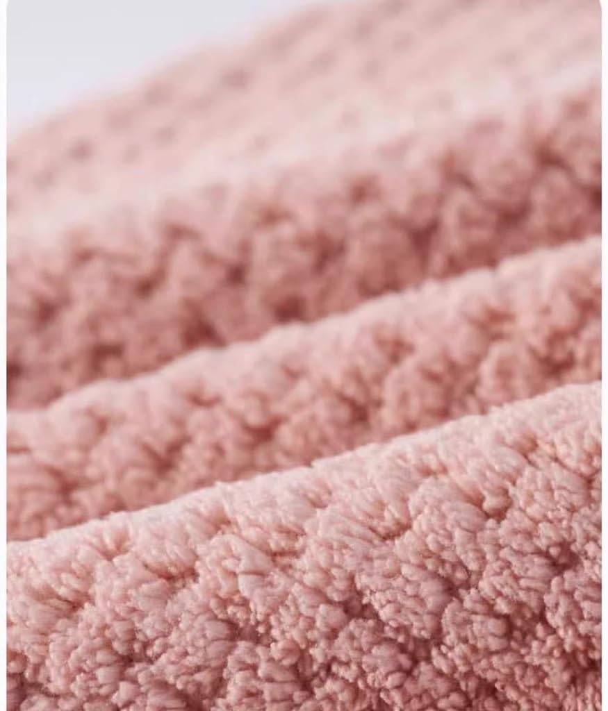 KITCISSL 2pcs Dry Hair Cap Female Hair Drying Towel Wrap Hair Towels for Long Hair, Hair Drying Towels Quick-Drying Hair Towel Wrap Double Layer Thickened Towel Wrap for Women(A)