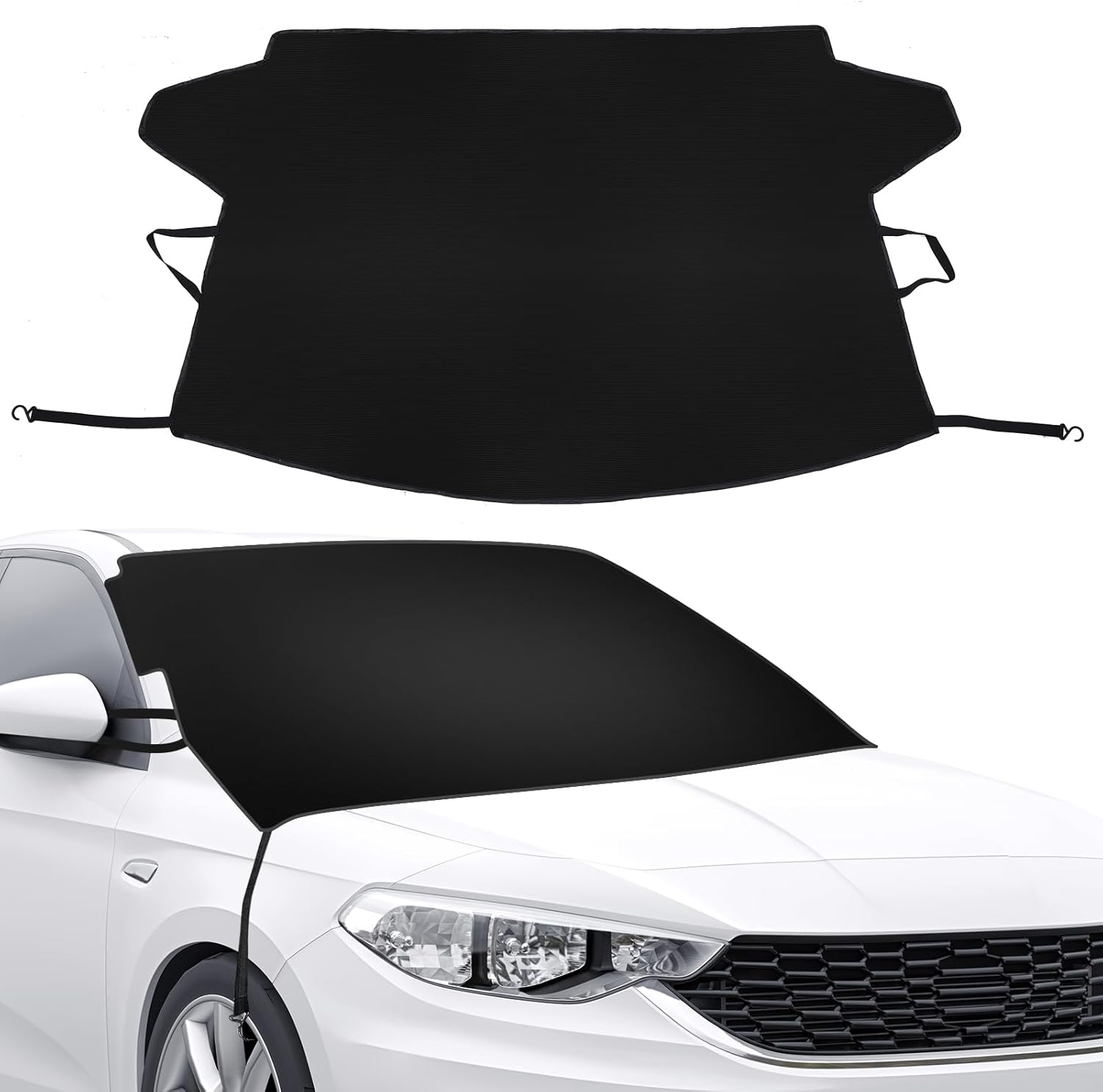 Bresl Fkvat Windshield Cover for Ice and Snow, 650D Oxford Fabric Car Windshield