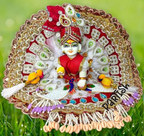 Image of Partish Laddu Gopal Janamashtmi Dress l Ladoo Gopal Diwali Poshak l Kanha Ji | Thakur ji Dress (Size 3, E)