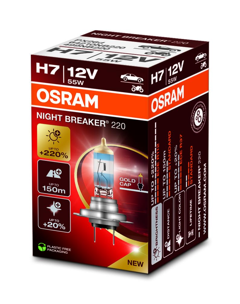 OSRAM H7 Lampadina faro di profondità 55W Abbagliante 64210NB220