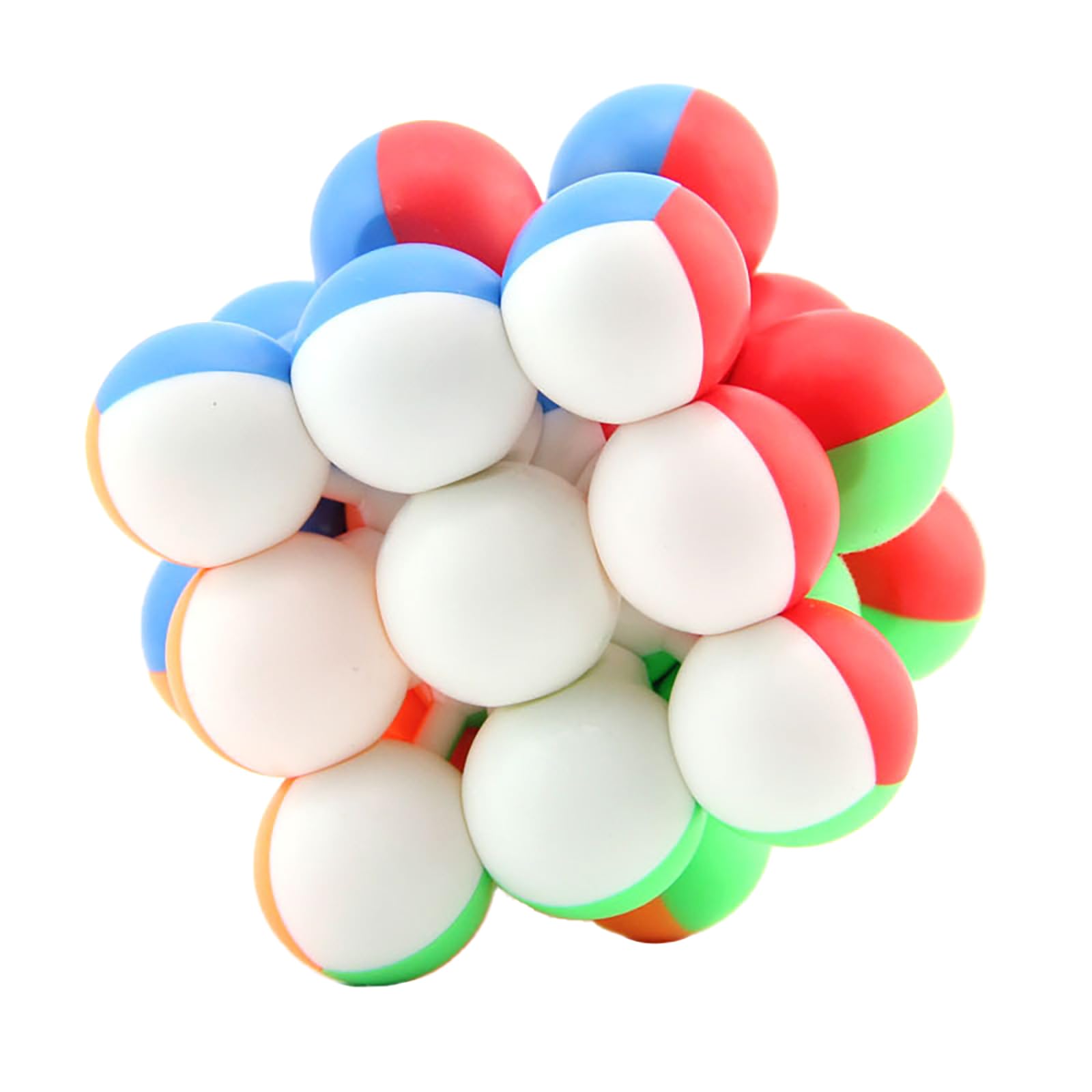 3X3 Ball Bead Cube 3X3X3 Stickerless Magic Cube Puzzle Games Toys for Kids and Adults