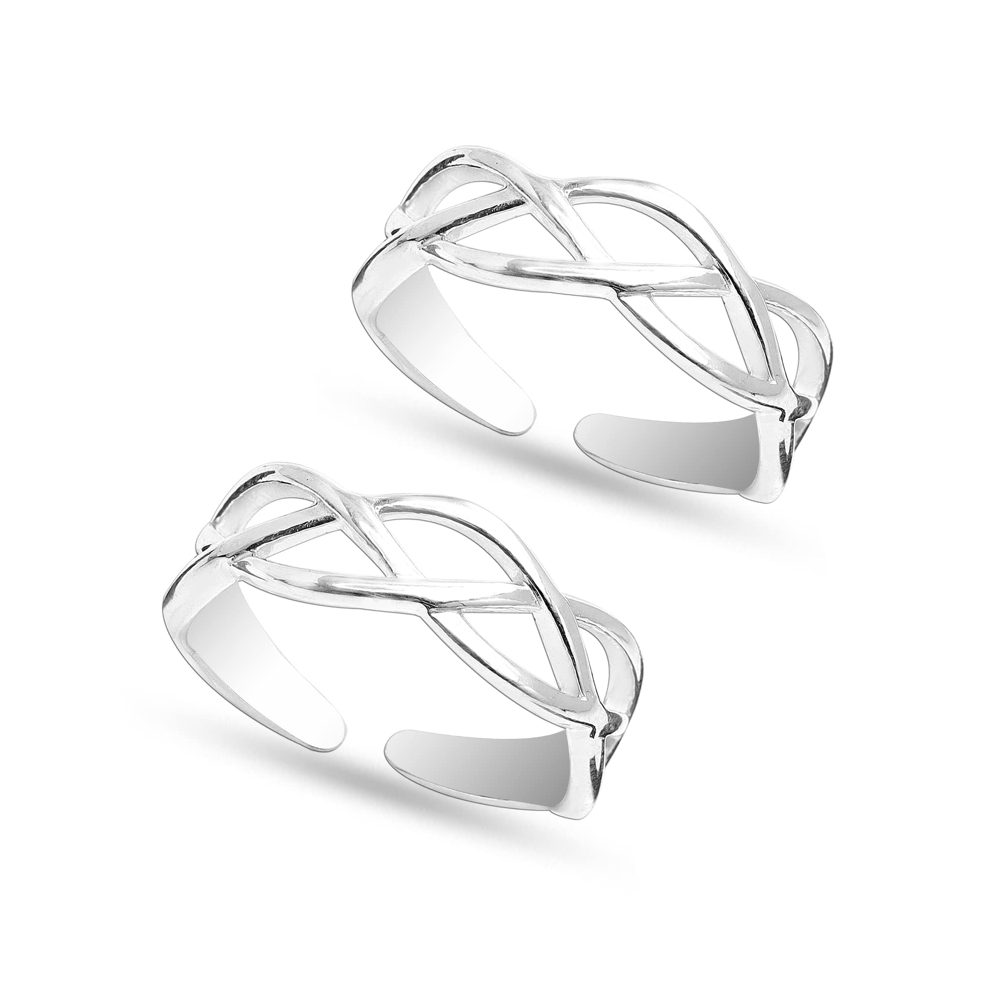 Amazon Brand - Anarva Womens Infinity Toe-Ring in 925 Sterling Silver BIS Hallmarked (B09H7KB8QL) Amazon Price History, Amazon Price Tracker
