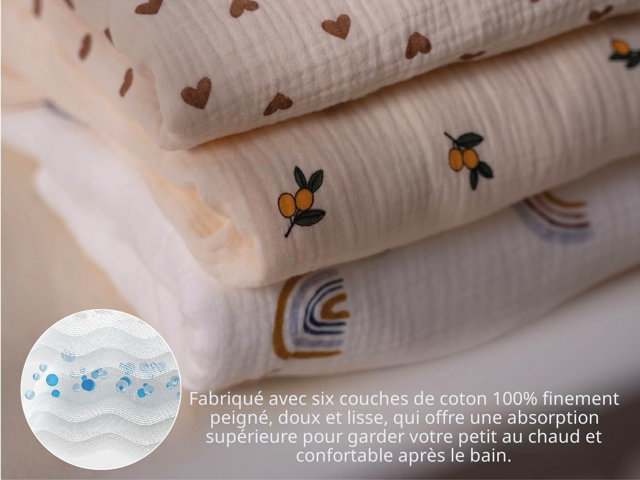 Serviette et peignoir pour bébé et enfant