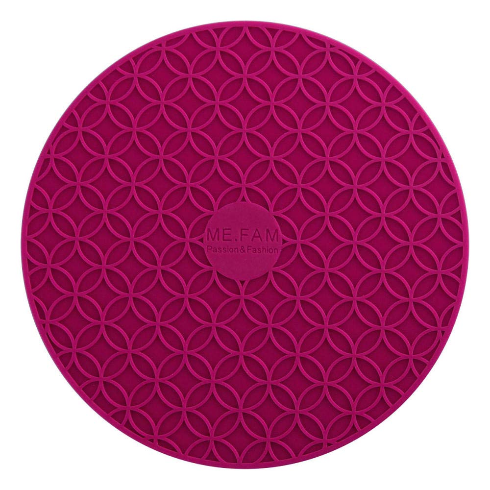 wodoodporne obrusy. Podkładki silikonowe pod garnki miski na stół izolacyjne - 3 sztuki niebieskie(Placemats 3 pack rose Red)