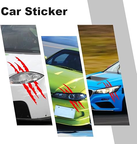 Miniatura 6 de Calcomanías de marca de garra de automóvil, calcomanías de decoración de faros de automóvil, calcomanías de vinilo para autos, autos deportivos,