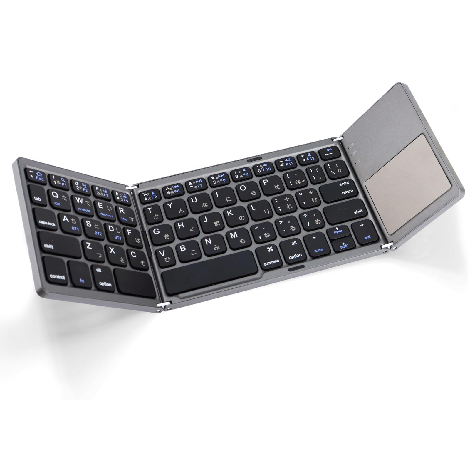 【10842】薄型キーボード Bluetooth 対応 Amazon.co.jp: 【4系統対応】Bluetooth ワイヤレス 折り畳み