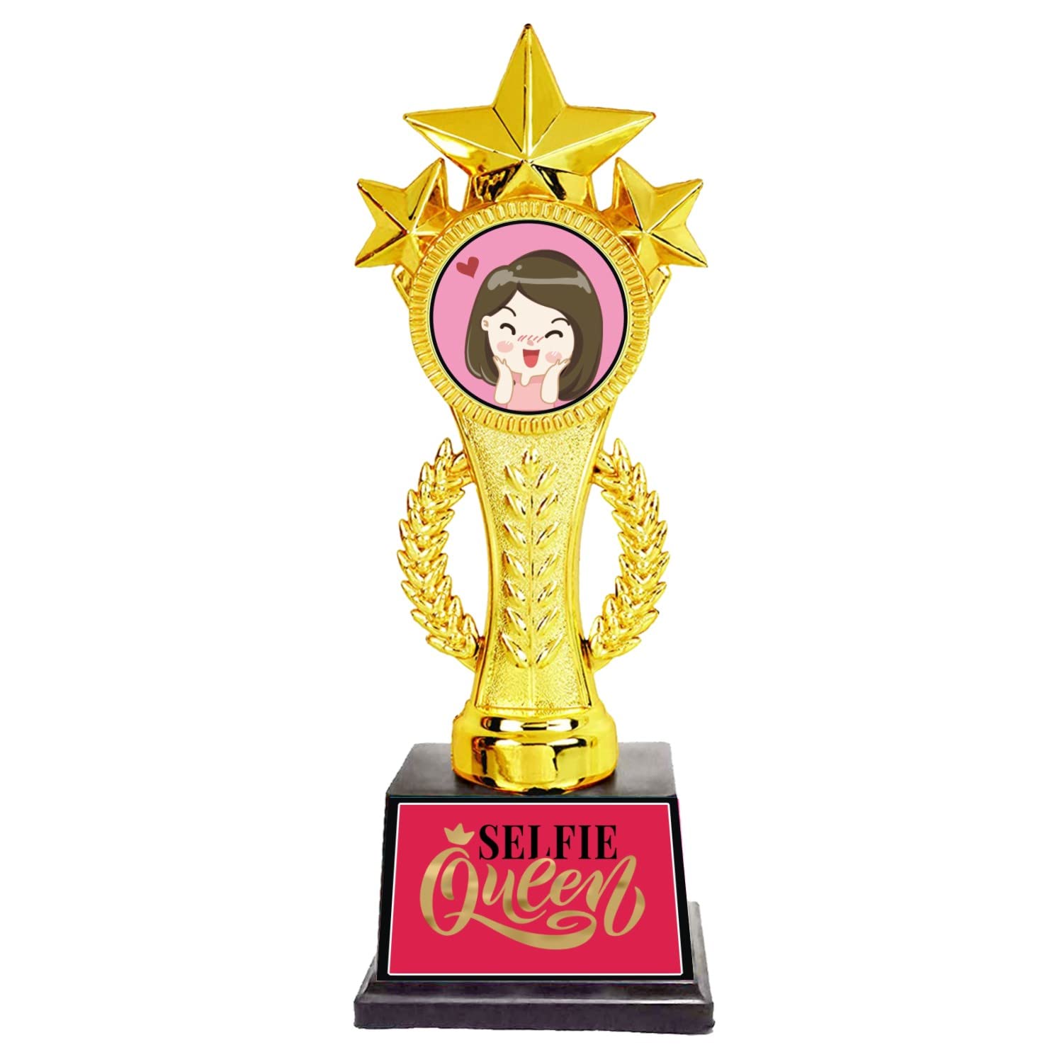 Bhaidooj Bhai dooj Gift for Sister Selfie Queen Star Award Trophy, Birthday Gift for Sister Girls Friend Siblings Sister in Law (9.75x3.50x2.50 Inches)-picture-28