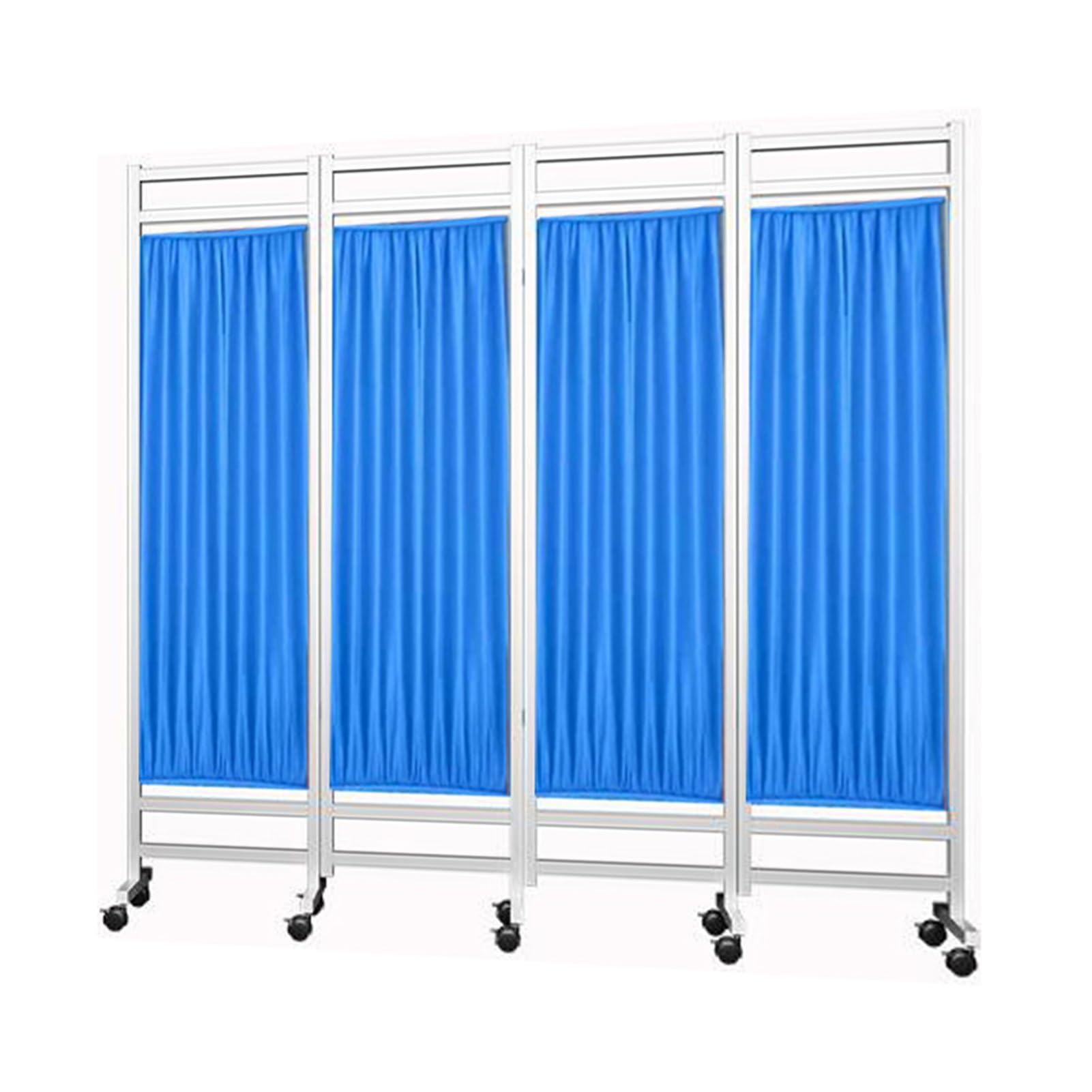 4-Panel Foldable & Rolling Room Divider (6ft High) – Temporary Partition For Clinics, Patient Areas, And Exam Rooms(Color-1)