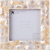 Vista 75 de Marco de fotos chic madreperla hecho a mano vintage 4x6 gris