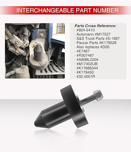 Miniatura 4 de Paquete de 2 pines de capó 924-5410 Poly para Kenworth T660, T600, T800, W900, T2000, T400, T440, T450, T470, T600A, 2003-2010