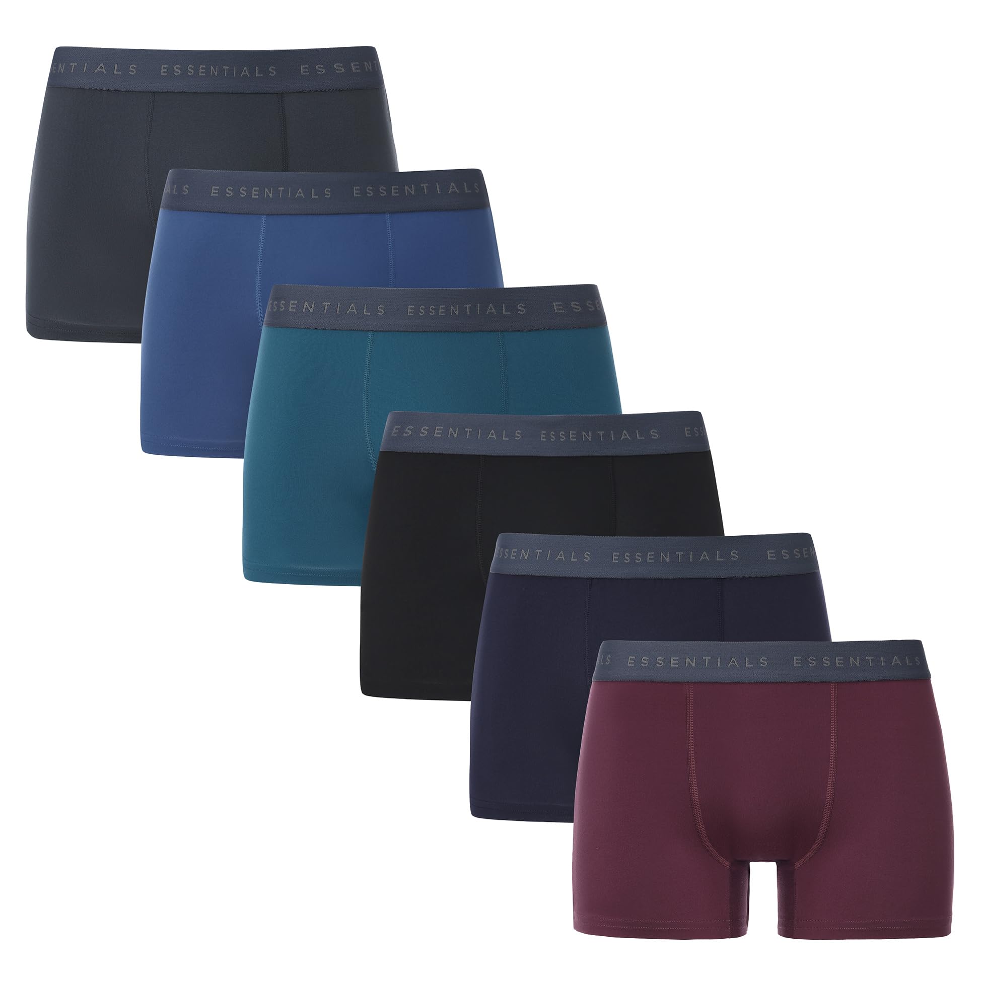 The Essentials Wardrobe Men's 6Pk Assorted 6Pk Tew Boxer - Assorted - Large