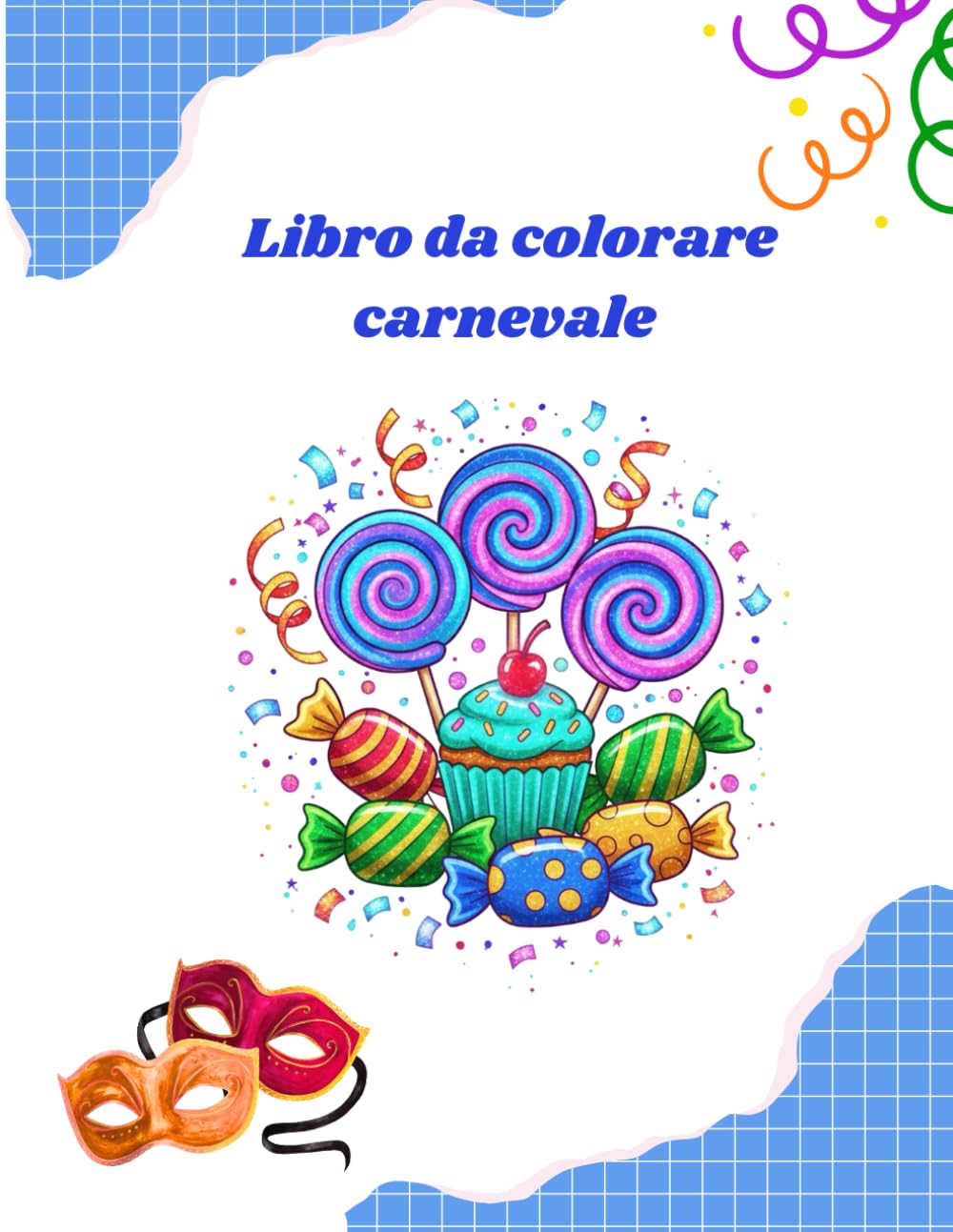 Libro da colorare: Carnevale