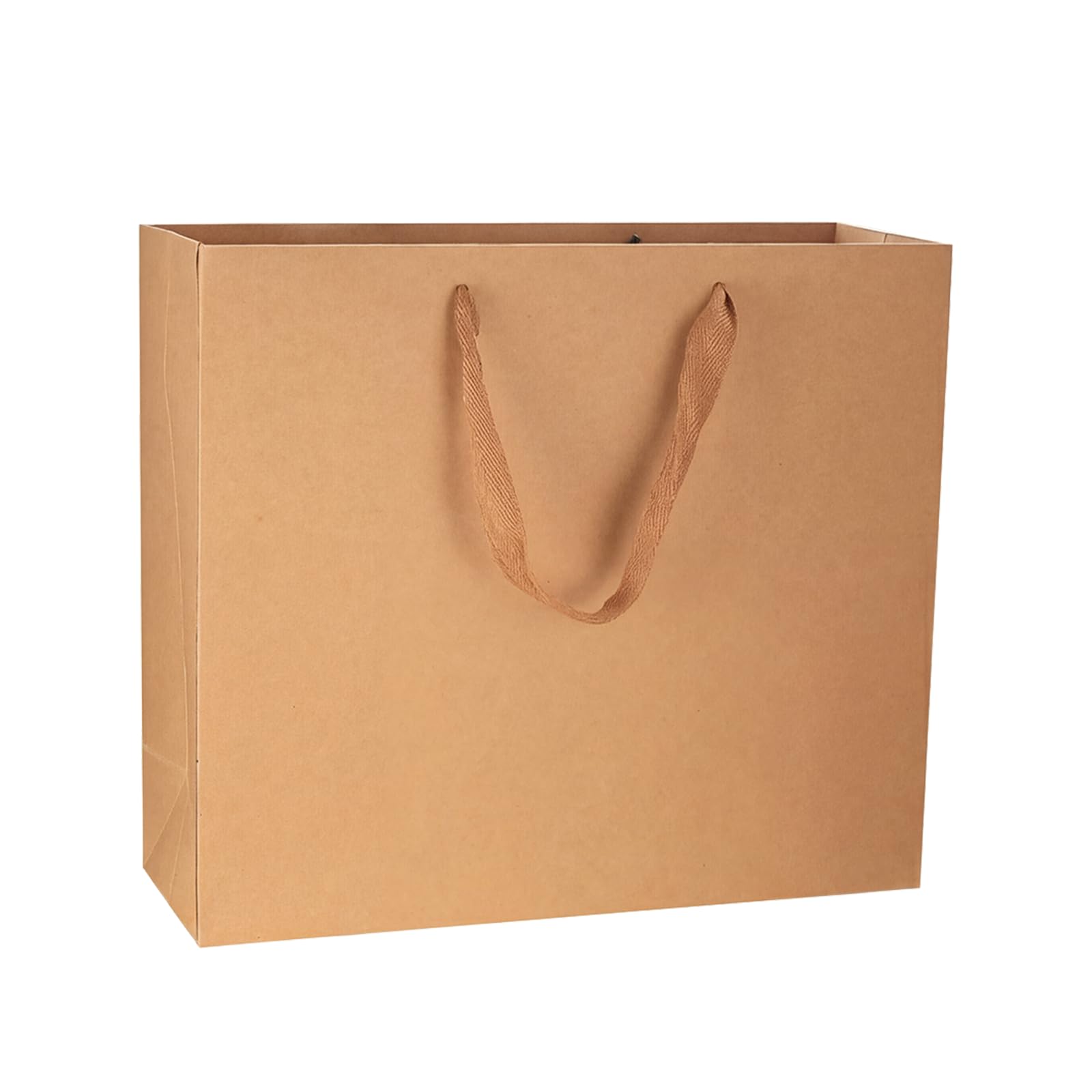 HexinYigjly 20 Pcs Kraft Paper Bags with Handles, Brown Paper Gift Bags Bulk, Large Retail Bags for Small Business, Shopping Bag s, Birthday Party Favor Bag, Merchandise Bag-L(large)