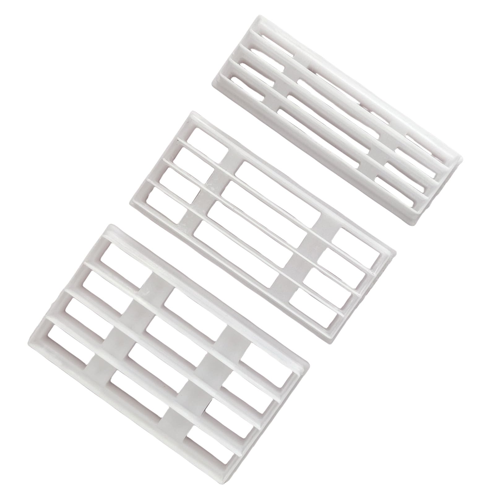 Avejjbaey 3Pcs Geometric Gridded Clay Cutter Clay Molds for Earrings Making, Geometric Clay Earring Cutter Tool for Jewelry