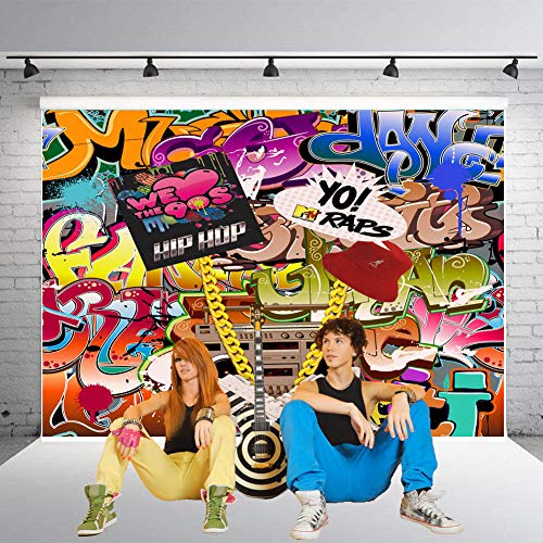 Fondo Fotográfico Qian 7x5ft Graffiti miniatura 2