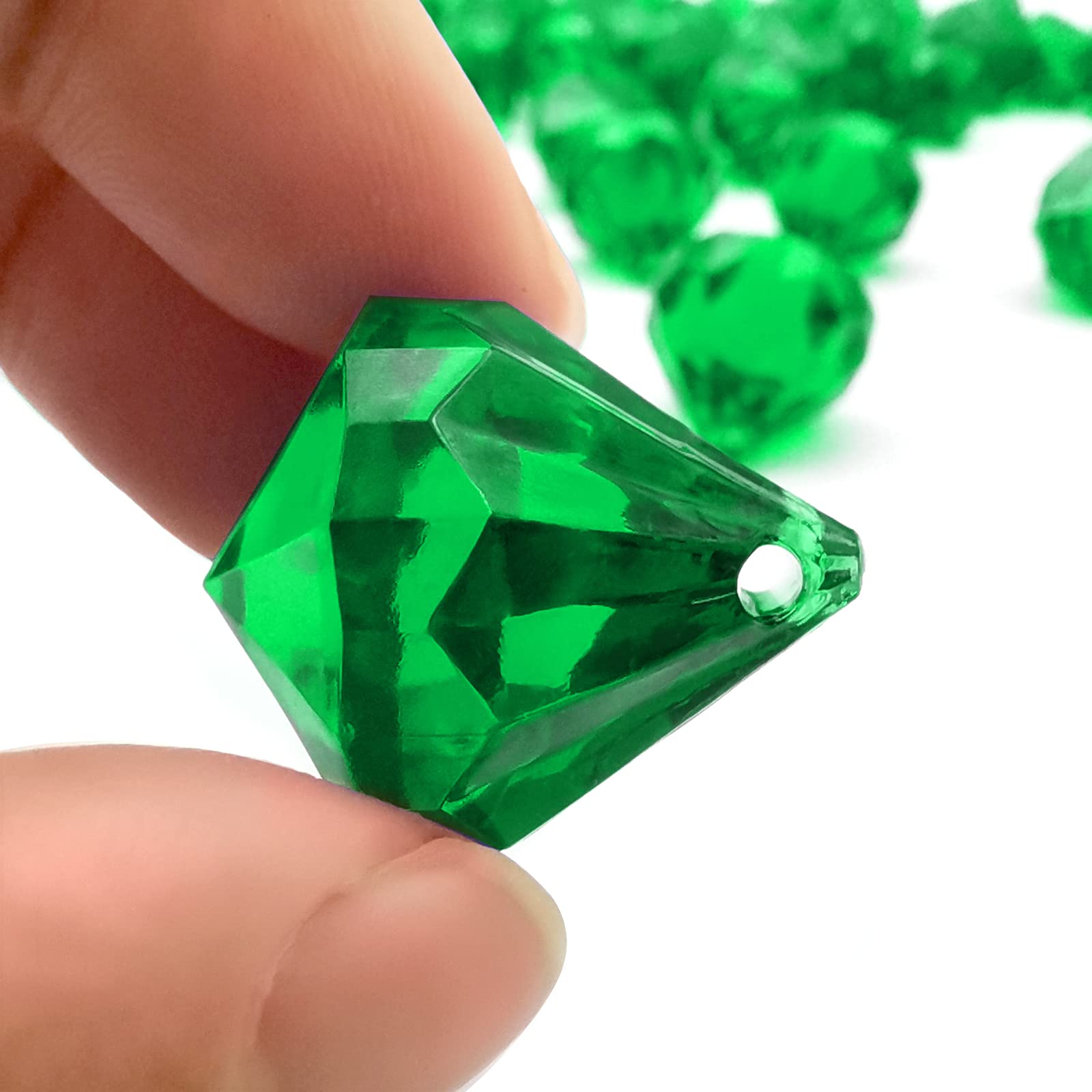 200 Unidades De Diamantes De Imitación Acrílicos De Peridoto De John