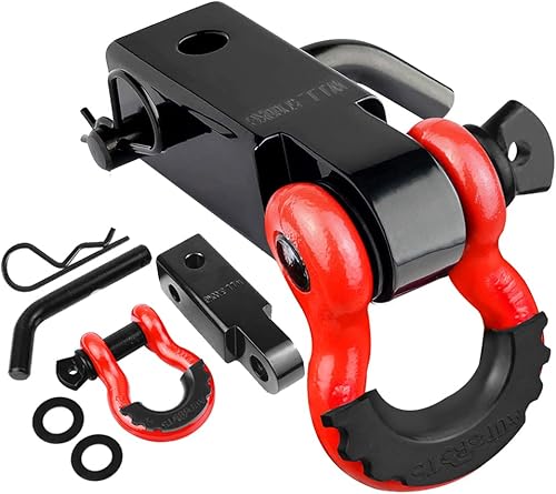 AUTOBOTS - Receptor de enganche de remolque de 2 pulgadas, 35.000 libras de resistencia a la rotura, receptor de alta resistencia con tornillo de 58