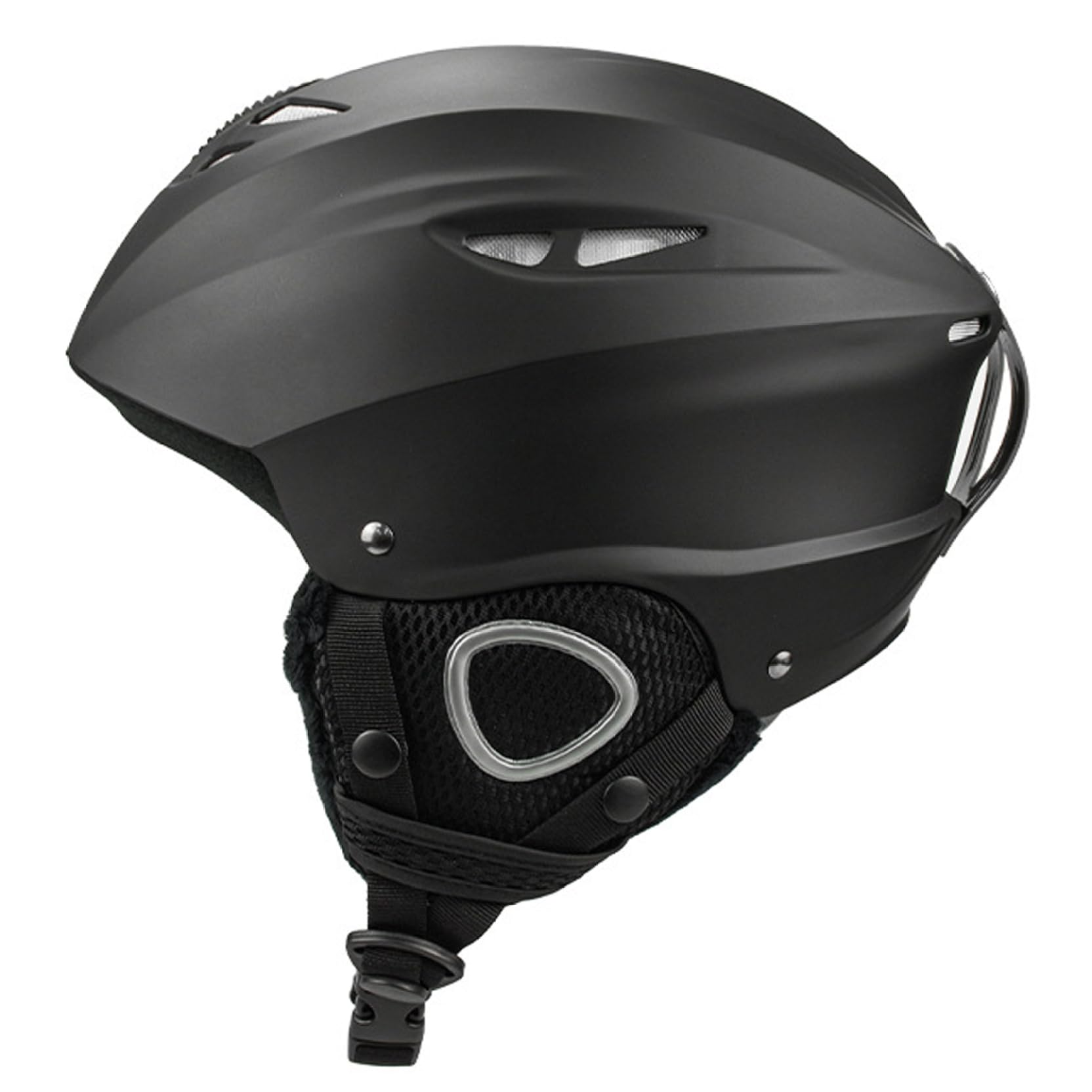 Casco da sci, regolabile, per attività all'aperto, con sottogola rimovibile, con fodera spessa, per bambini, ragazzi, uomini, donne, taglia M