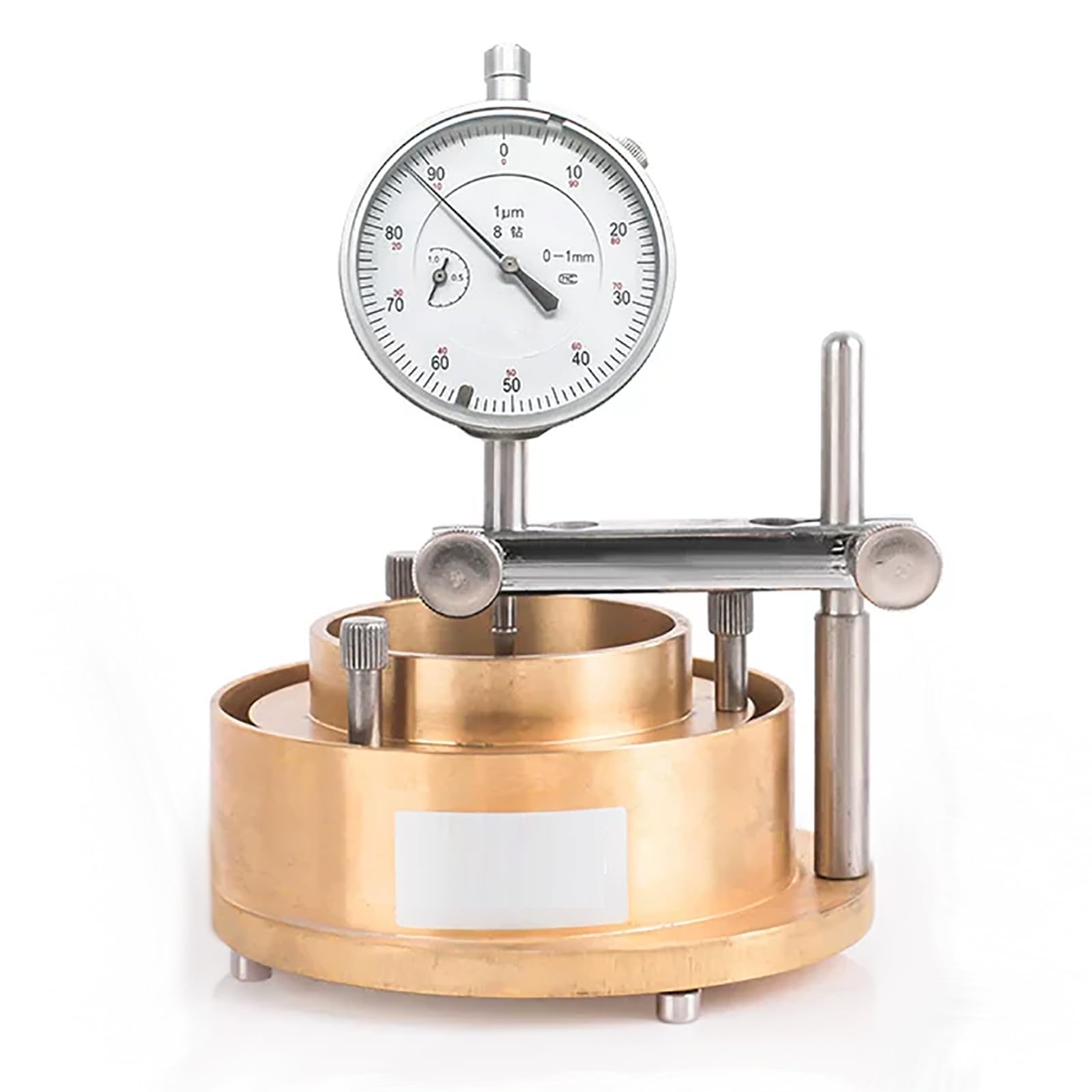 Probador de tasa de hinchazón del suelo, micrómetro mecánico para medición de humedad, diseño desmontable para uso geotécnico de laboratorio