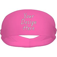 Custom Sweatbands for Men Women Personalized Sports Headband Customized Image Logo Text Design Your Sweatband Elastic Sweat Bands