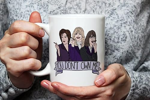 Miniatura 3 de Taza del club The First Wives (Elise Elliot, Goldie Hawn, Bette Midler, You Don't Own Me, Science Fiction Young, Feminist), taza de café novedosa de