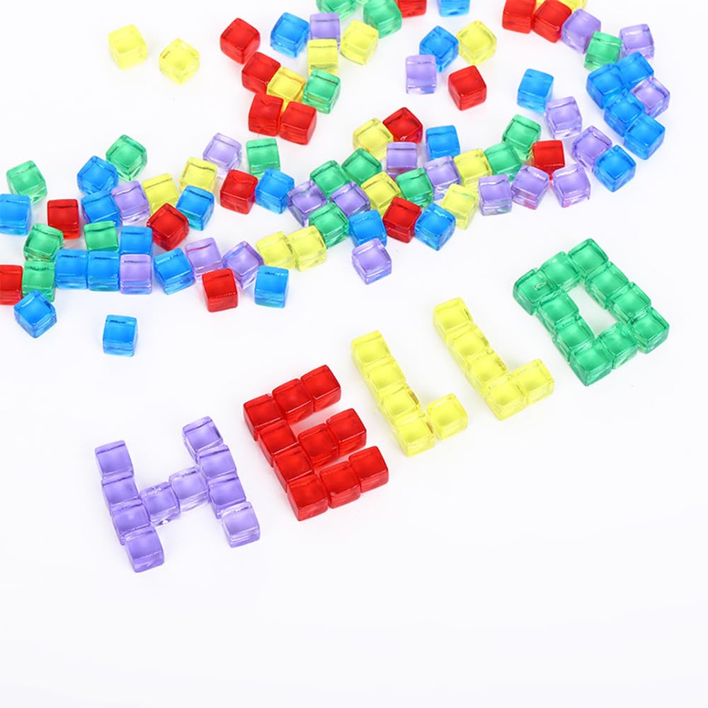 Lot De 10 Dés Vierges En Acrylique - Cubes Blancs En Acrylique - Cubes