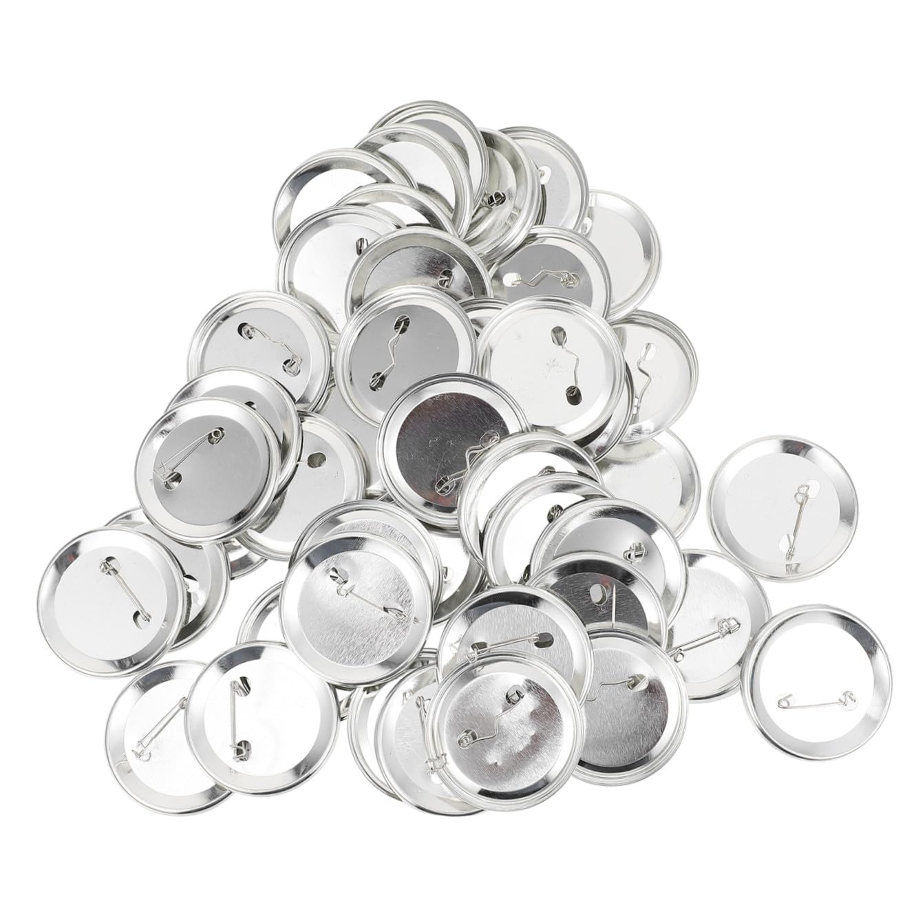 Alipis 100 Satz Blanko Anstecknadeln 58mm Kunststoff Selbstgemacht Abzeichen Handgefertigtes Abzeichen Zubehör Für Fans Basteln Schulprojekte Hochzeit