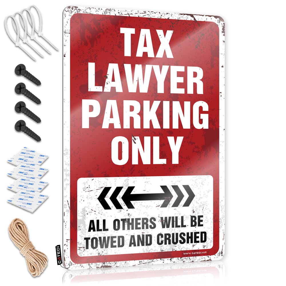 Patriotic Vintage Poster, Funny Bedroom Decor Soft Area Tax Lawyer Parking Only | Farmhouse Slow Decor(30X40CM)