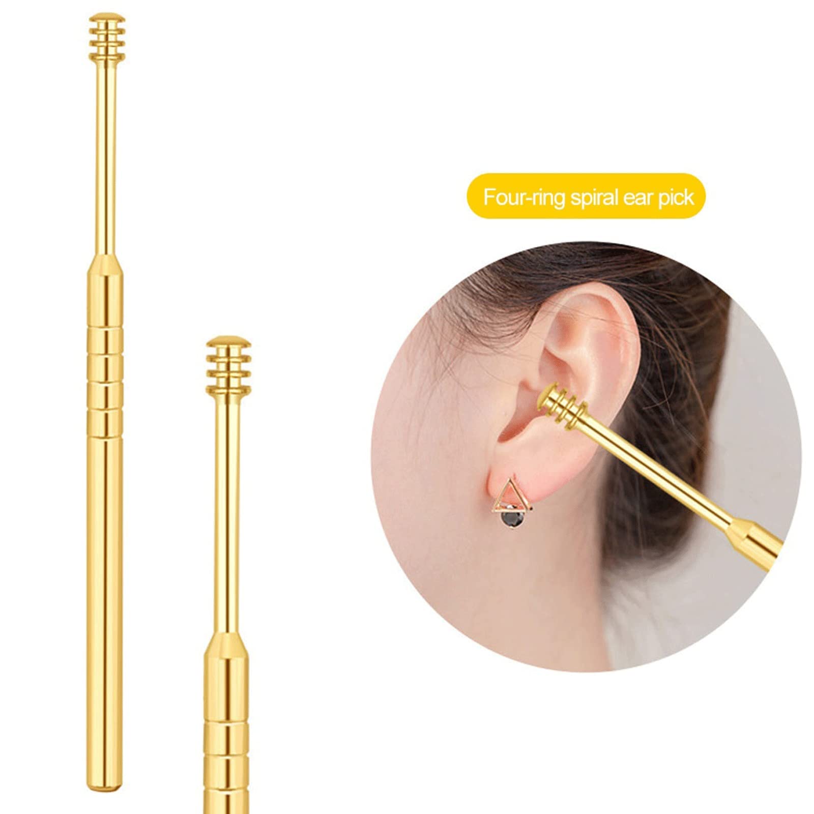 Prodotti per la rimozione del cerume Detergente per Le Orecchie Strumento per la rimozione del cerume Earpick Curette Riutilizzabile per la