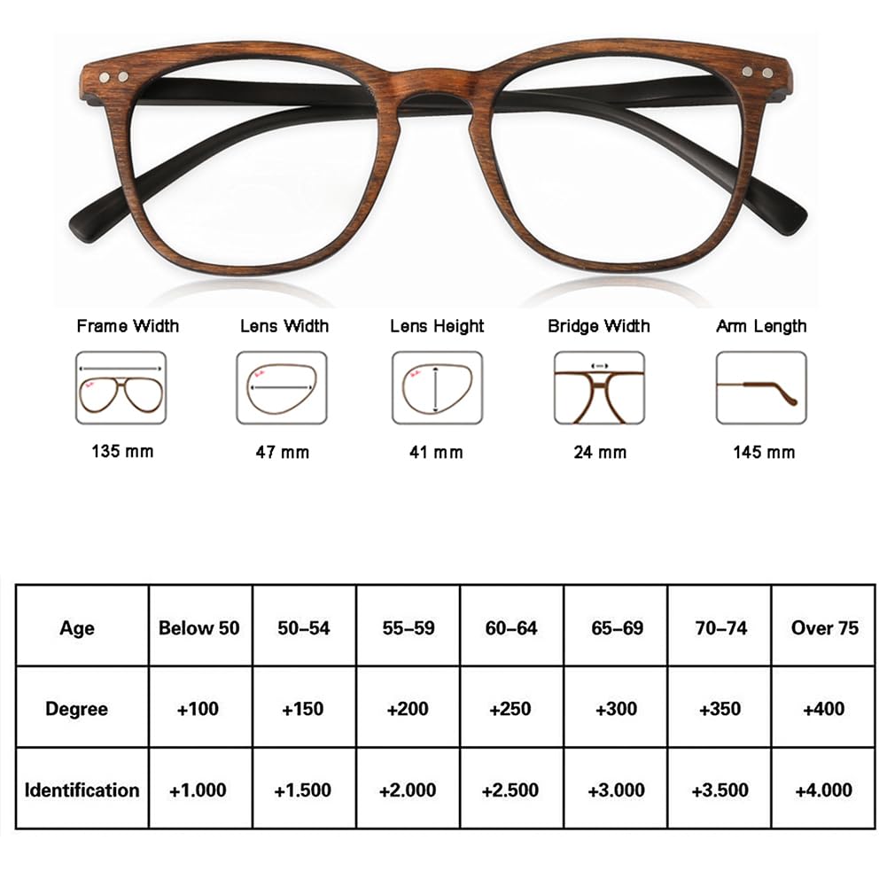 JIETIAN Gafas de presbiopía fotocrómica Inteligentes de los Hombres, Marco Ultra Ligero Retro HD Lector al Aire Libre / UV400,01,+2.0